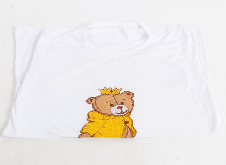 تیشرت زنانه تکه دوزی طرح خرس