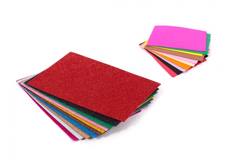 بسته 10 عددی فوم رنگی کاردستی