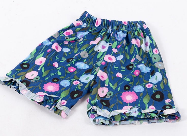 ست تاپ شلوارک دخترانه چین‌دار