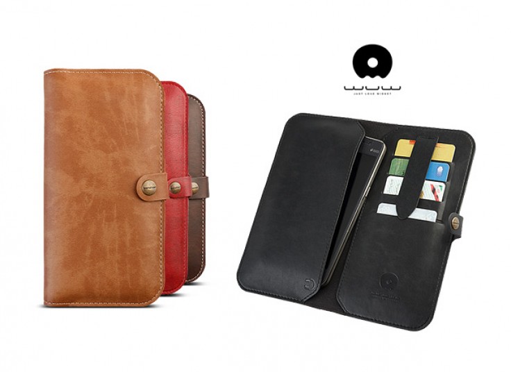 کیف پول و موبایل چرم WUW