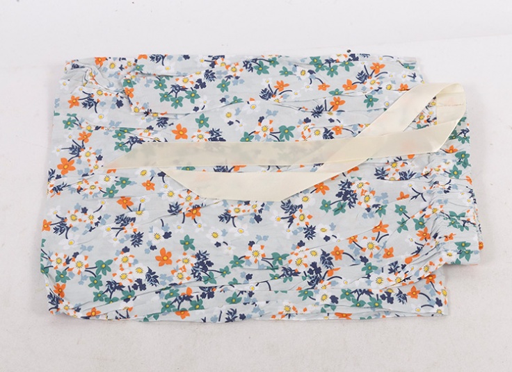 شلوار نخی گلدار PR