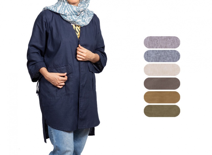 مانتو جلوباز لینن