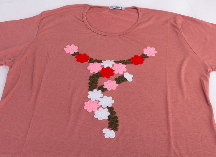 بلوز سایز بزرگ زنانه broidery