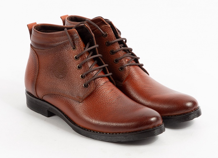 نیم بوت مردانه چرم طبیعی ecco