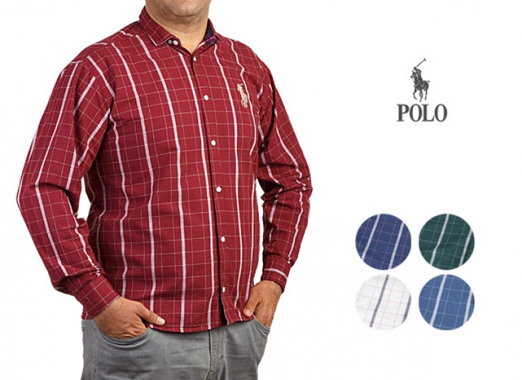 پیراهن مردانه سایز بزرگ طرح POLO