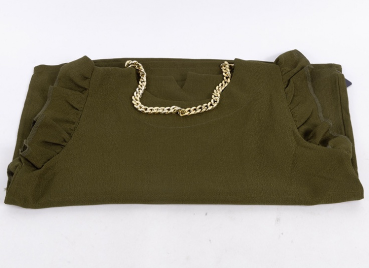 تاپ آستین چین دار