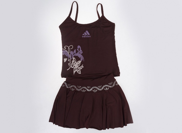 ست تاپ و دامن تنیسی طرح adidas