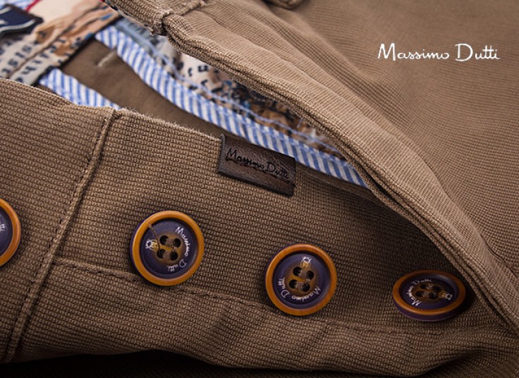 شلوار کتان کبریتی Massimo Dutti