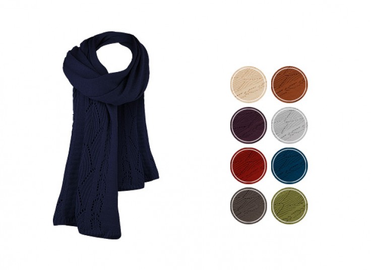 شال بافت زمستانی Knitted Rhombus