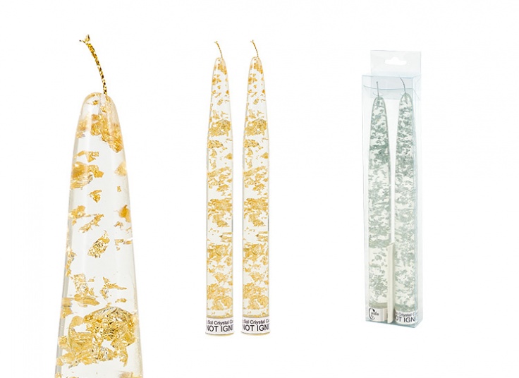 پک 2 عددی شمع کریستالی نسوز