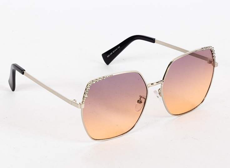 عینک آفتابی نگین دار طرح CHANEL