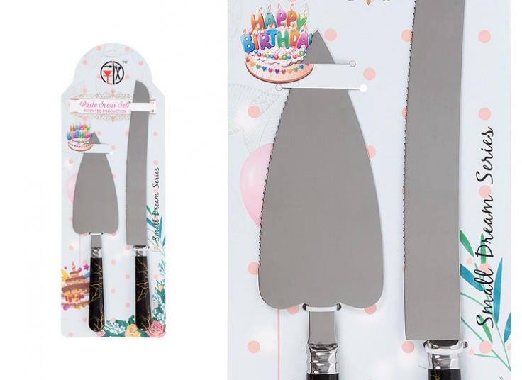 ست کارد و کفگیر سرو کیک طرح ماربل