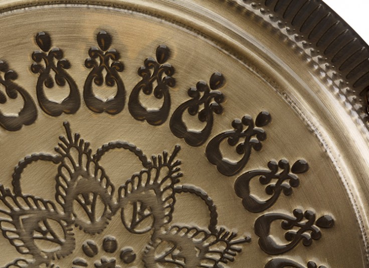 سینی فلزی دسته دار