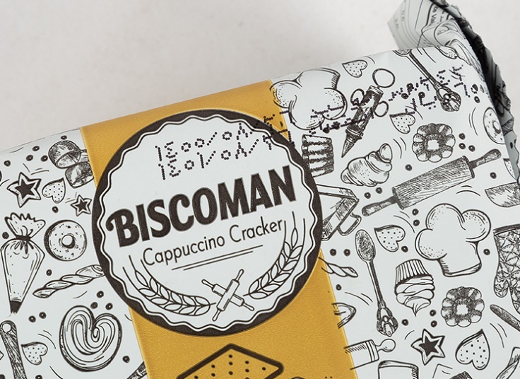 کراکر کاپوچینو 18 بسته ای BISCOMAN