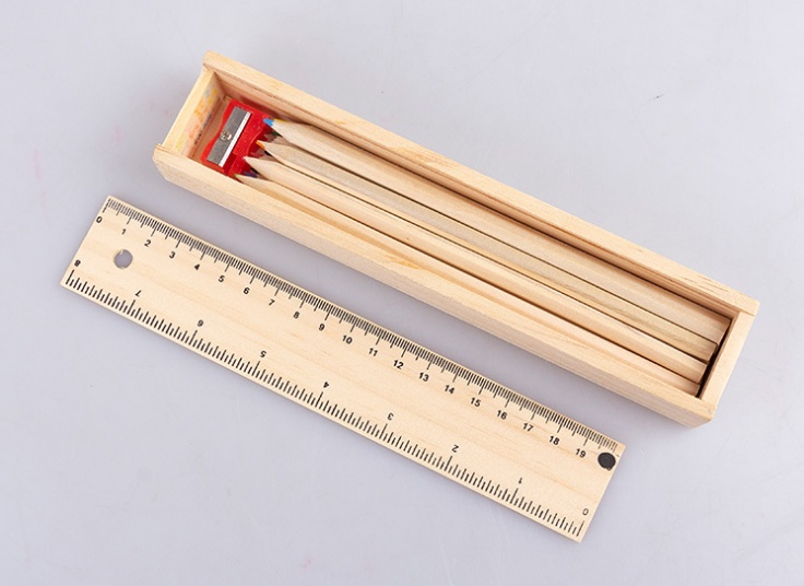 مداد رنگی جعبه چوبی Huifeng