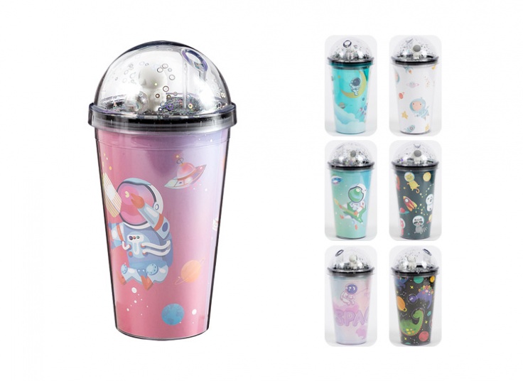 لیوان اسموتی چراغ دار گلکسی