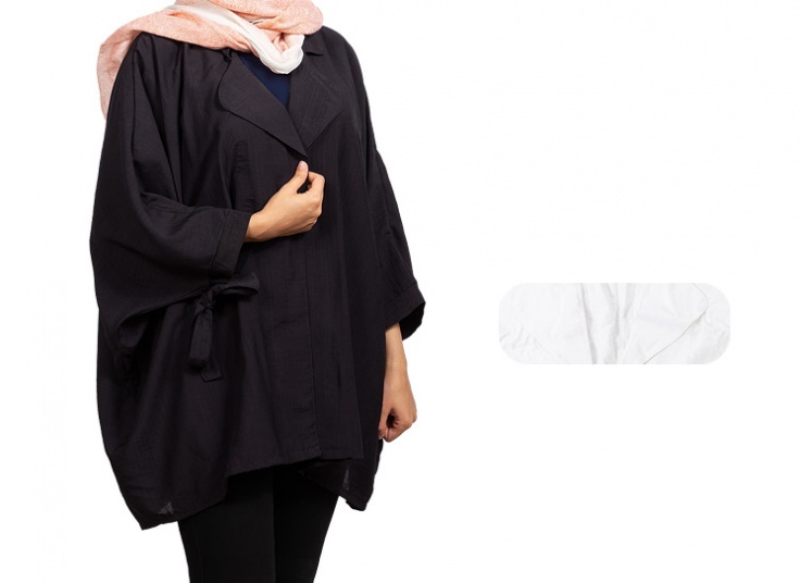 مانتو جلو باز ابر و بادی