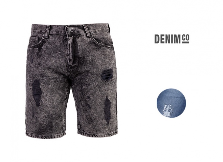 شلوارک جین مردانه زا‌پ‌دار Denim