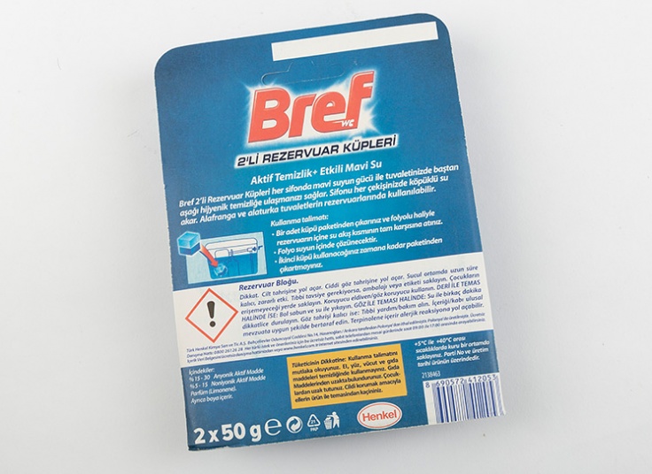 قرص توالت فرنگی و فلاش‌تانک Bref