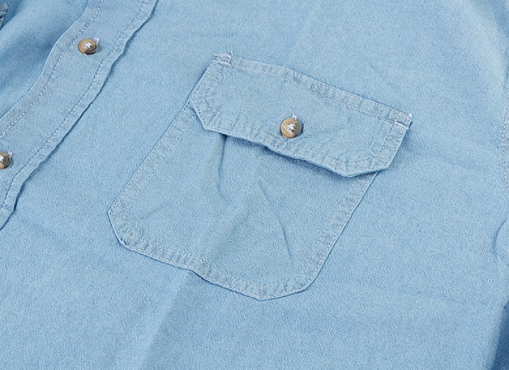 پیراهن جین قواره دار مردانه Wrangler