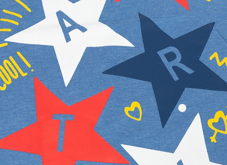 تاپ شلوارک چاپ ستاره