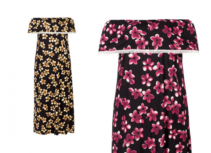 پیراهن دکلته ساحلی Blooming