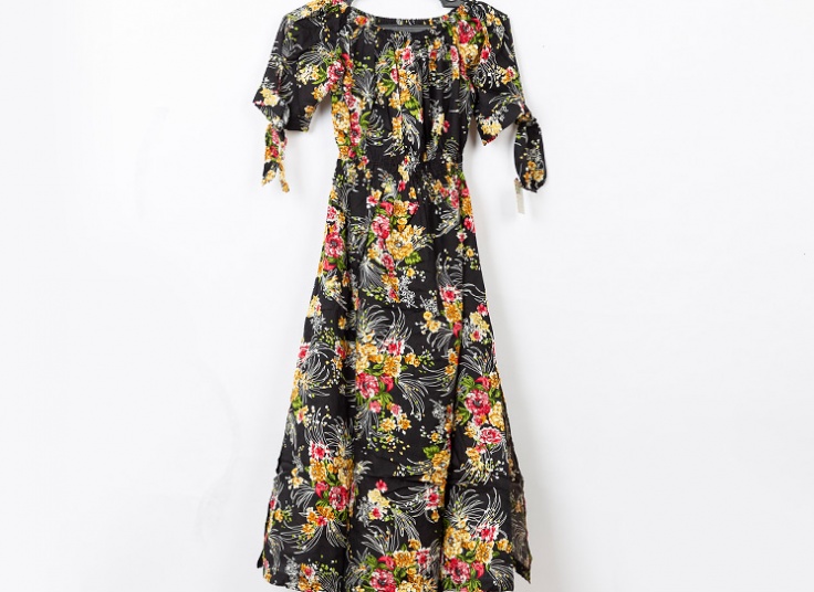 پیراهن ساحلی یقه قایقی