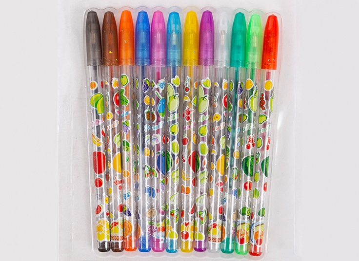 خودکار اکلیلی 12 رنگ میوه ای Tuzoo