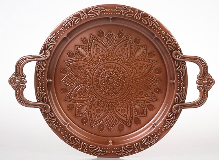 سینی فلزی طرح برجسته