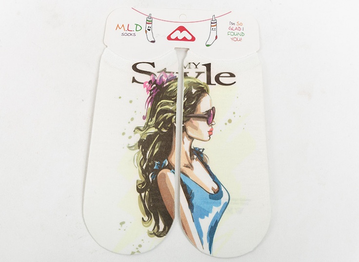 جوراب طرح چاپی MLD