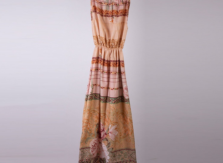 پیراهن ساحلی طرحدار زنانه