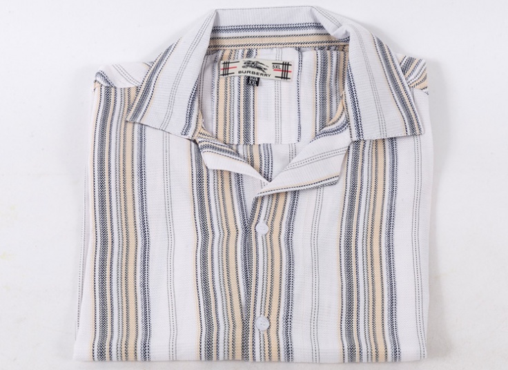 پیراهن مردانه کنفی طرح BURBERRY