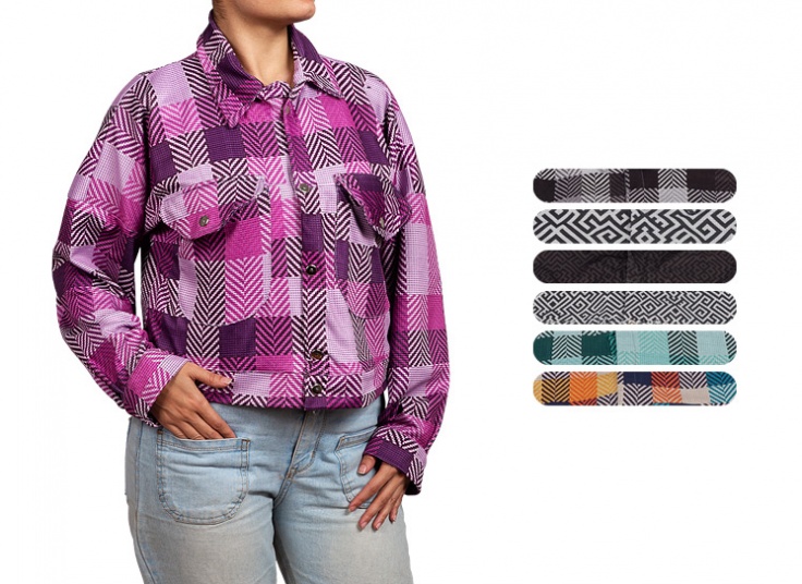 کراپ کت زنانه طرحدار