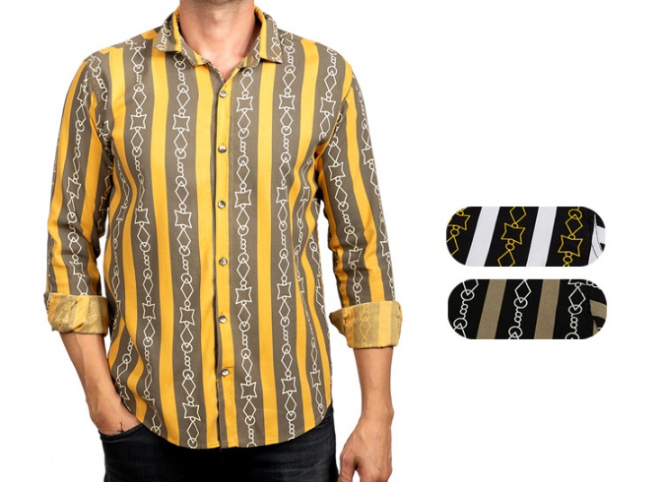 پیراهن مردانه طرح دار Classic