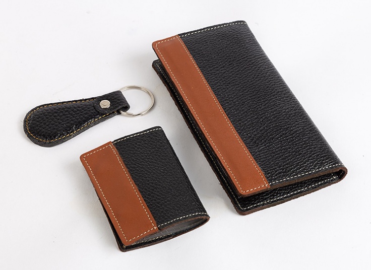 ست سه تکه کیف چرم