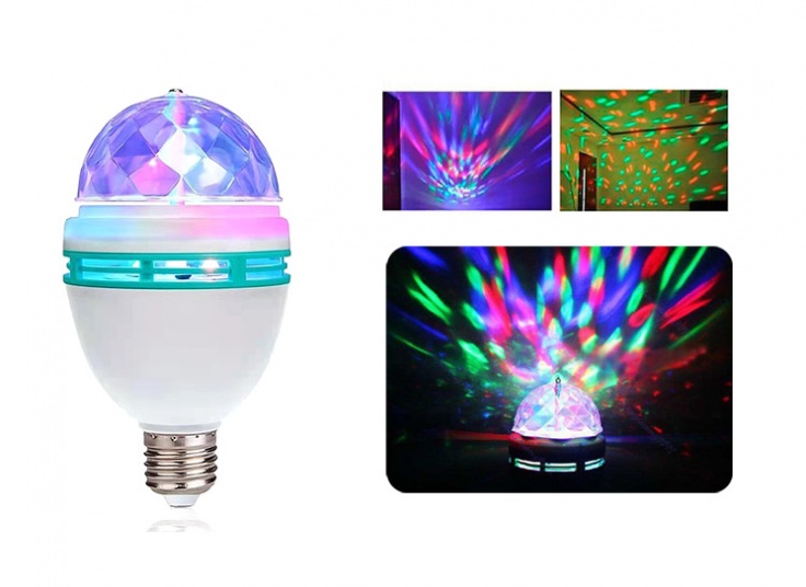 لامپ رقص نور چرخان