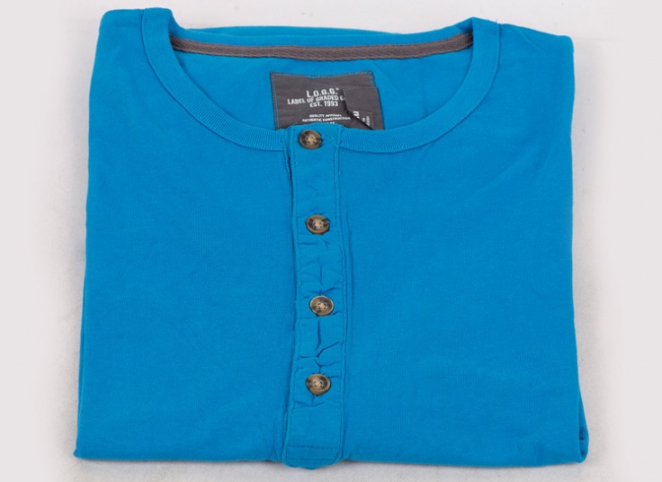 تیشرت دکمه دار مردانه H&M