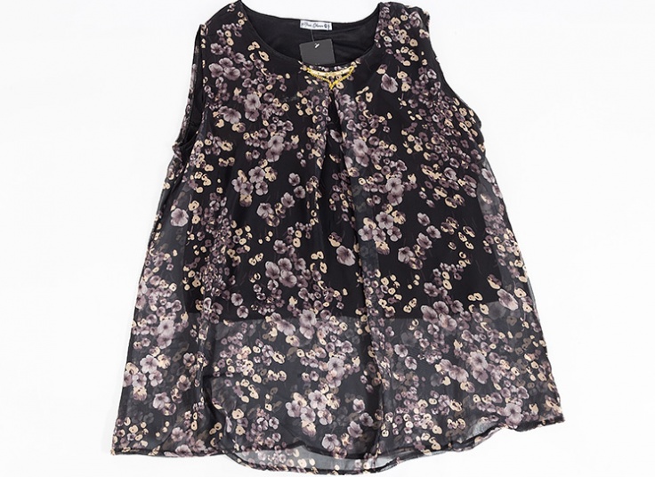 تاپ طرح دار حریر زنانه