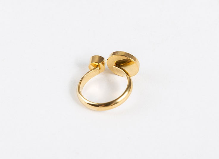 انگشتر استیل طرح سنگ