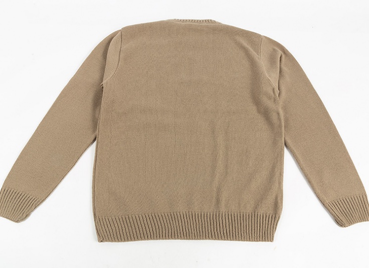 بلوز بافت مردانه یقه گرد نیم پیچ