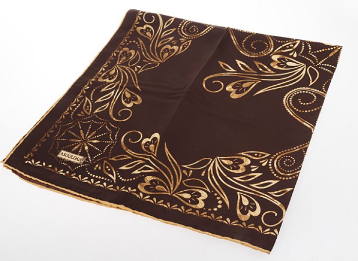 روسری ساتن دست دوز ASGOLDAS