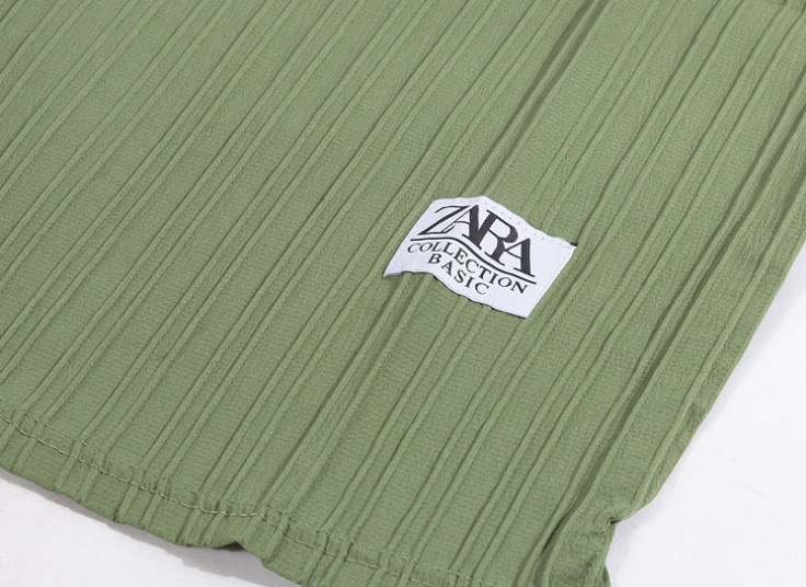 تیشرت مردانه یقه کوبایی طرح zara