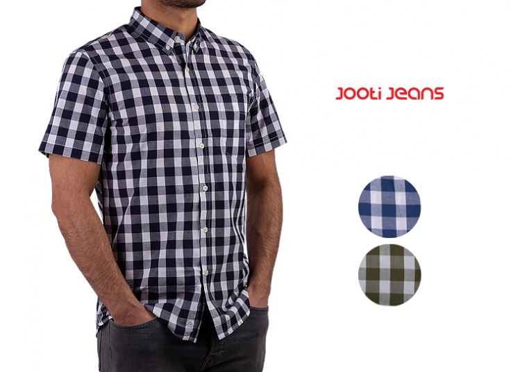 پیراهن آستین کوتاه مردانه Jooti Jeans