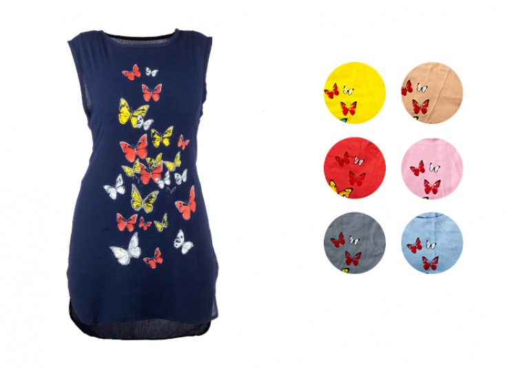 تاپ نخی طرح پروانه