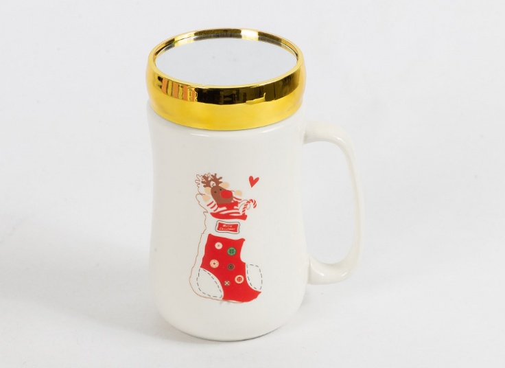 ماگ درب دار آینه ای