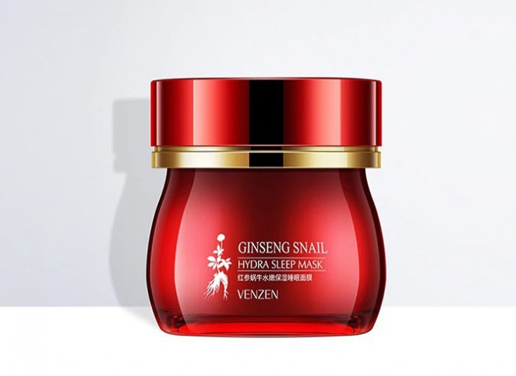 ماسک شب کرمی حلزون و جینسینگ VENZEN