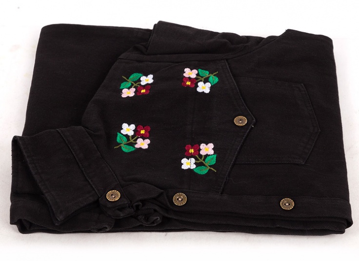 مانتو کتان زنانه گلدوزی