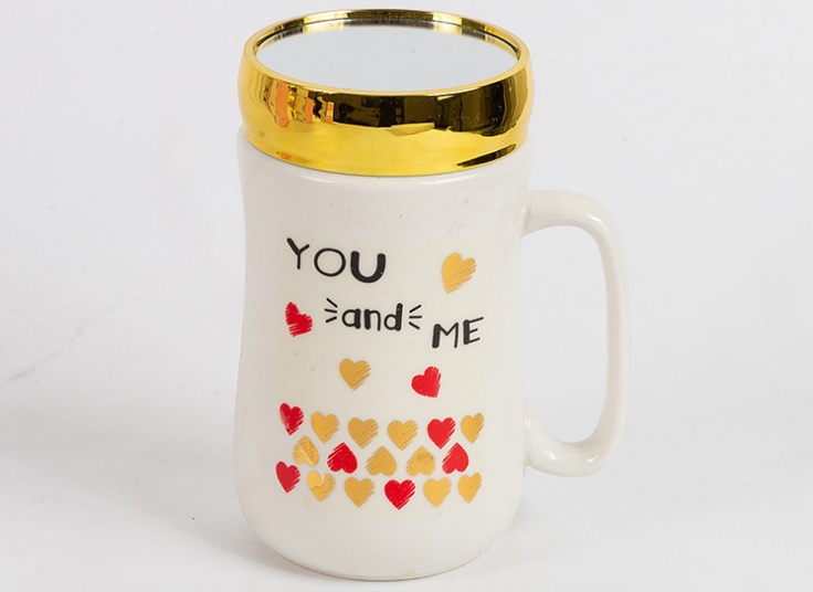 ماگ درب دار آینه ای