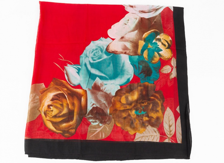 روسری گلدار