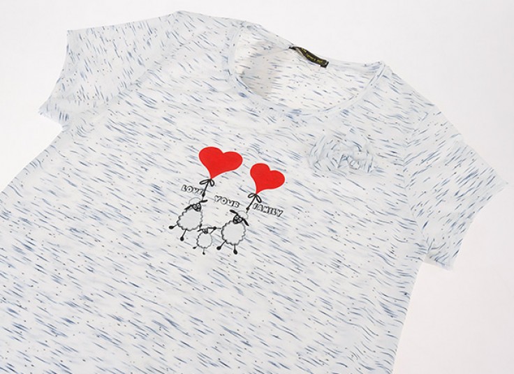 تیشرت زنانه پاپیون دار